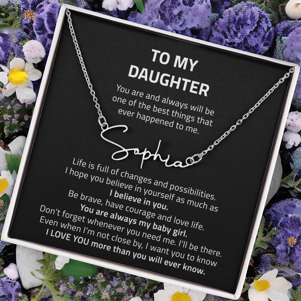 name necklace singnature