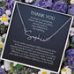 thank you name necklace