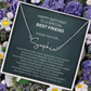 best friend signature name necklace