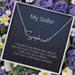 my sister signature name necklace