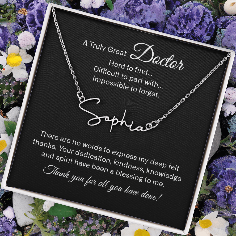 signature name neckalce