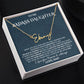 Father Daughter Necklace for Daughter from Dad, To My Daughter Necklace from Daddy On Birthday, Mothers Day, Includes Gift Box and Message Card