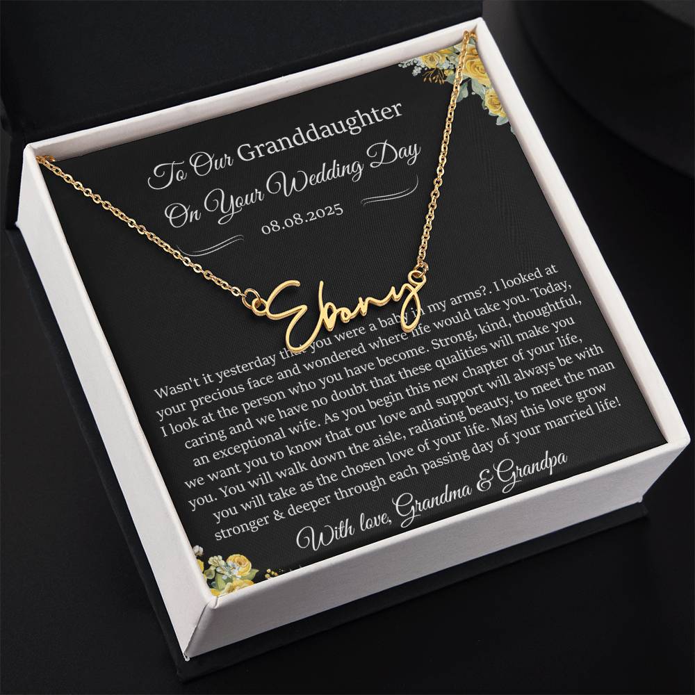 To My granđaguhtẻ on your wedding day