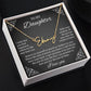 To My Daughter Signature Style Name Necklace, Daughter Necklace, Gift For Daughter, Daughter Necklace, Daughter Jewelry From Mom Dad