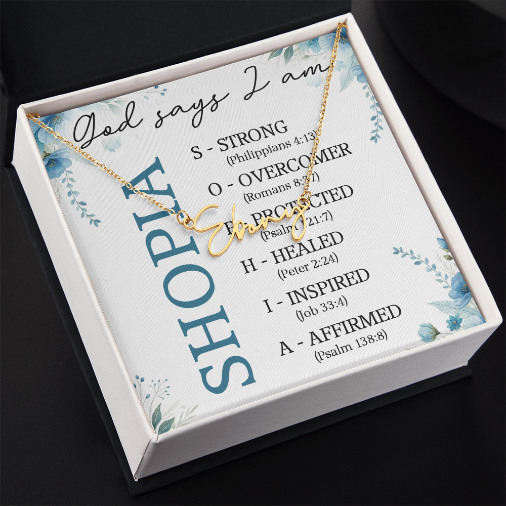 0810 GODSAY NAME NECKLACE