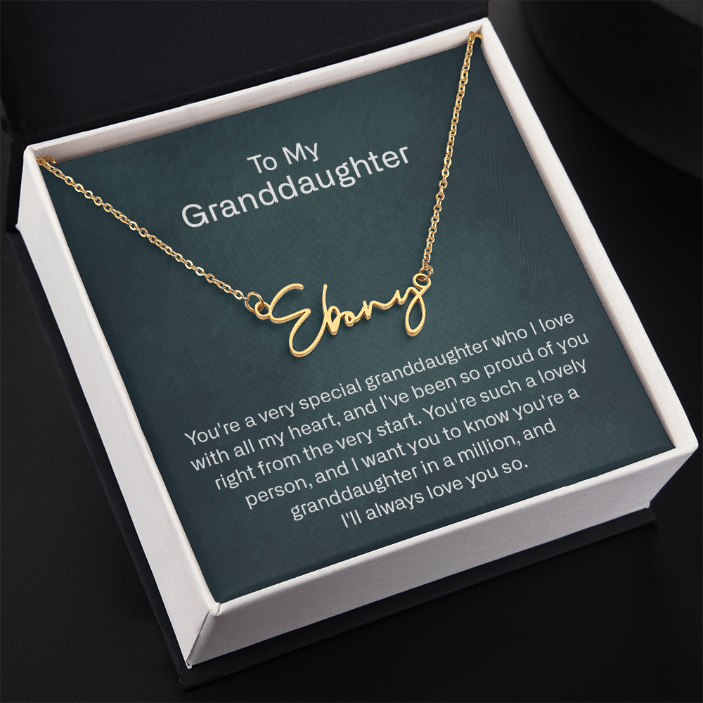 granddaughter name necklace