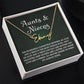 Auntie Gift Aunt Gifts From Niece, Signature Style Name Necklace Birthday Christmas Jewelry For Aunt