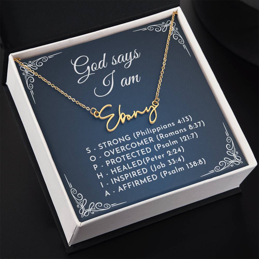 0810 god say name necklace