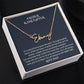 Father and Daughter Necklace Jewelry Gift,  Signature Style Name Necklace