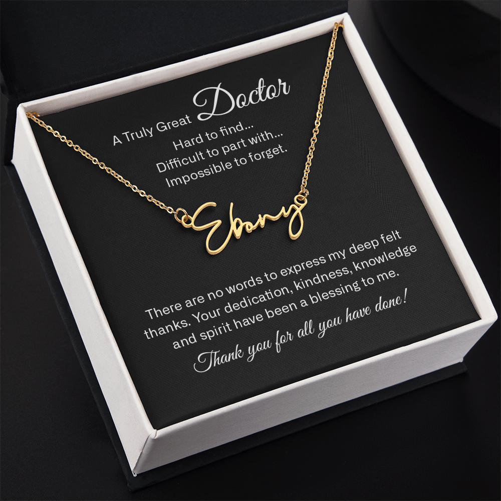 signature name neckalce