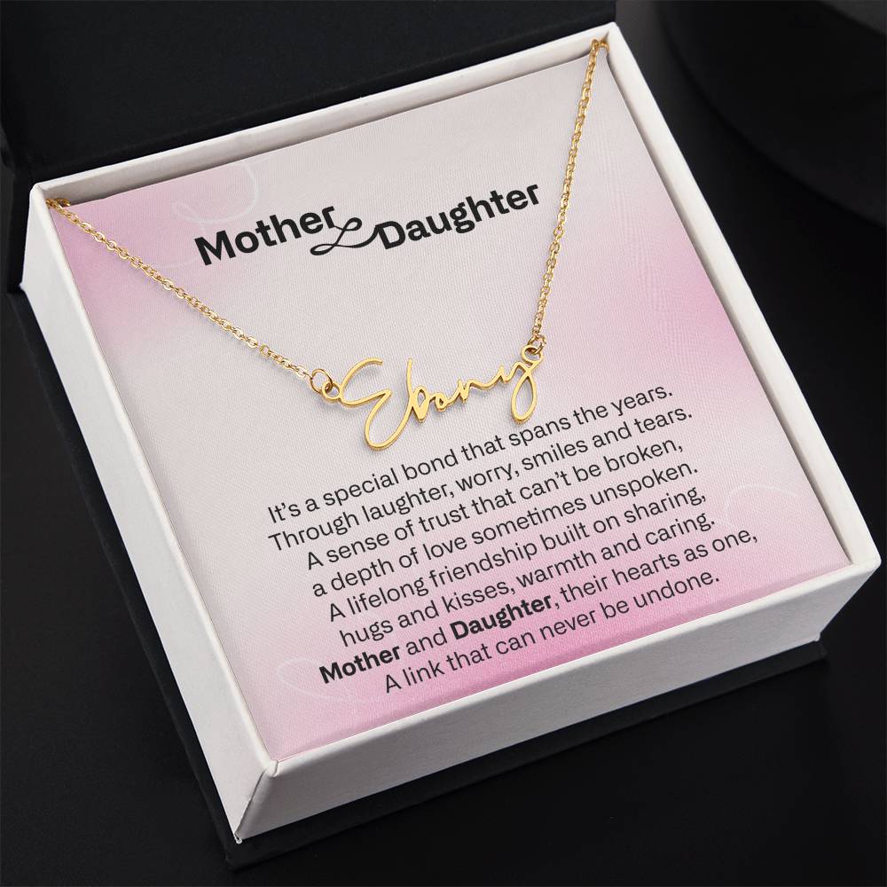 Daughter and Mother Necklace Jewelry, Sentimental Mothers Day Gifts, To My Daughter Necklace Gifts from Mom, To My Mother Mom Necklace Gifts from Daughter