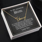 To My Mom Signature Style Name Necklace Thoughtful Jewelry Gift from Son or Daughter for Birthdays, Christmas, and Mother's Day