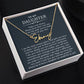 to my daughter signature name necklace