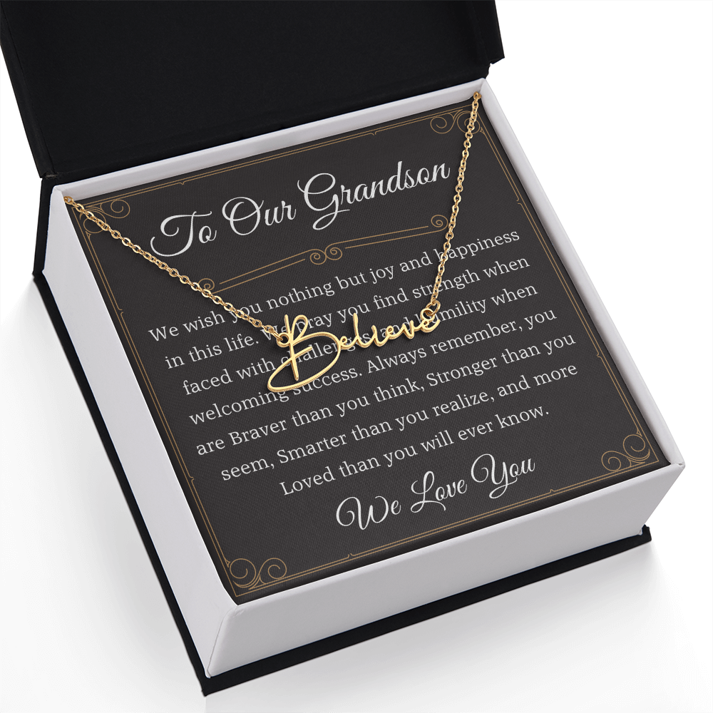 to our granddaughter