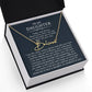 to my daughter signature name necklace