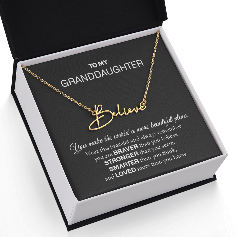 granddaughter name necklace