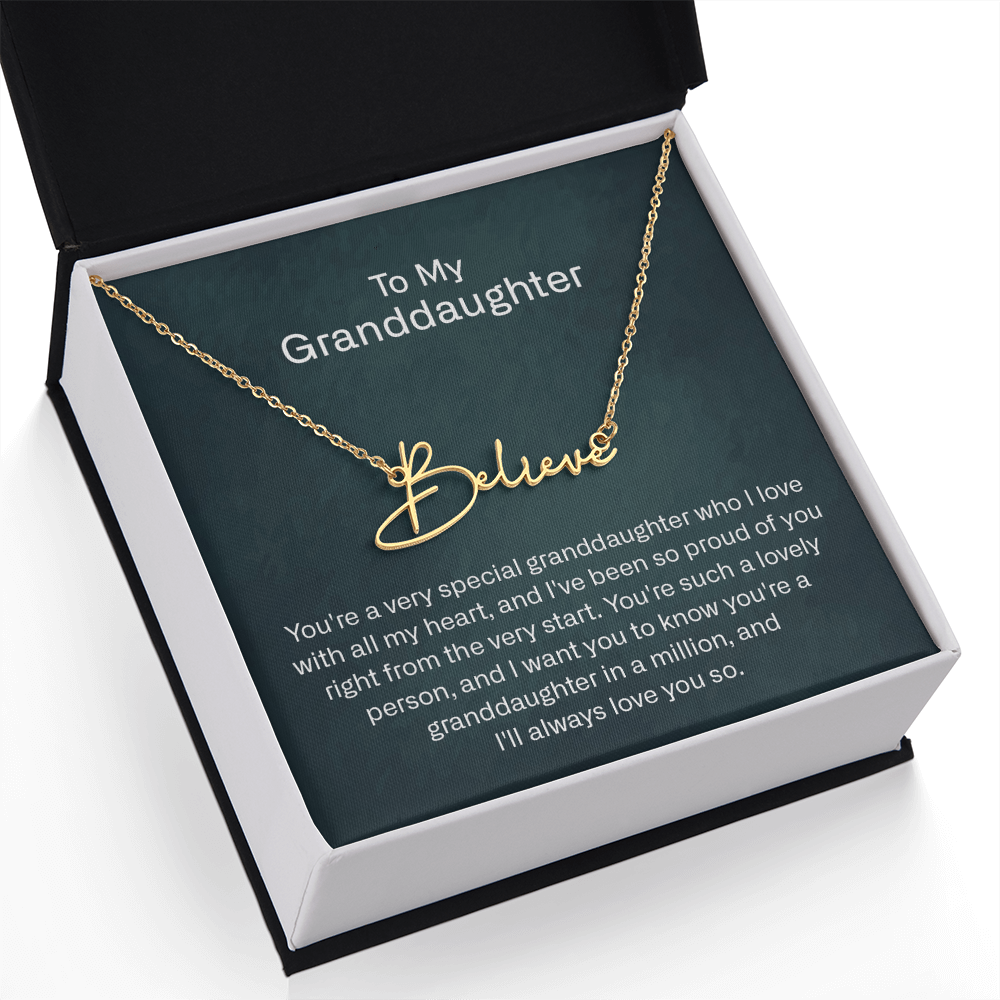 granddaughter name necklace