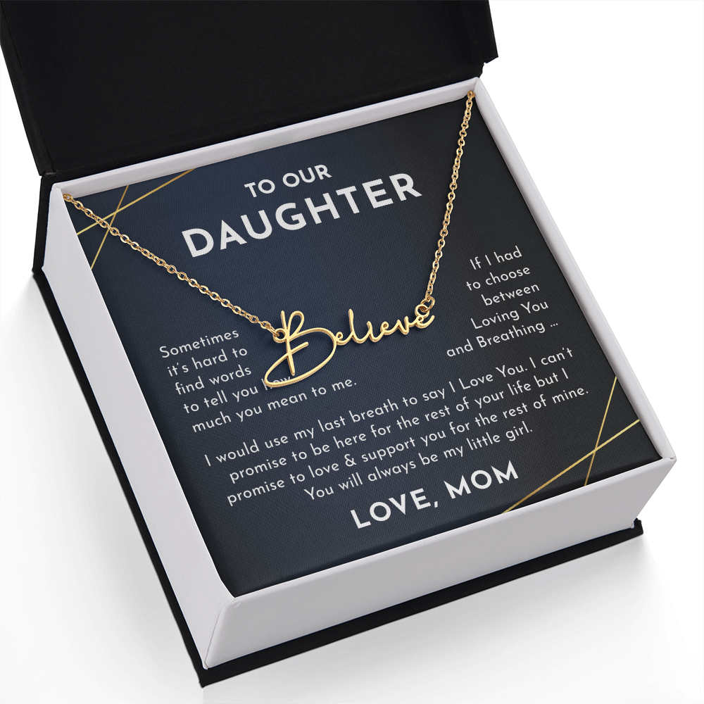 To Our daughter