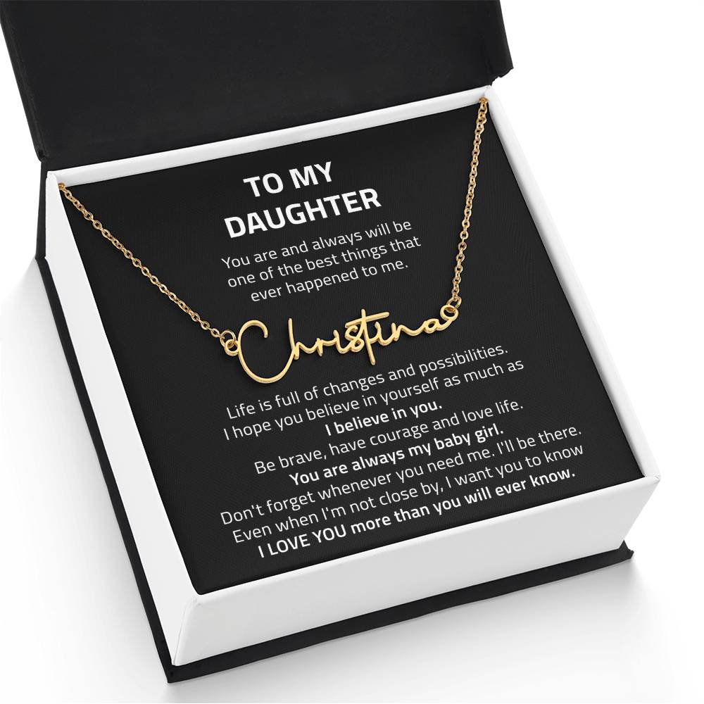 name necklace singnature