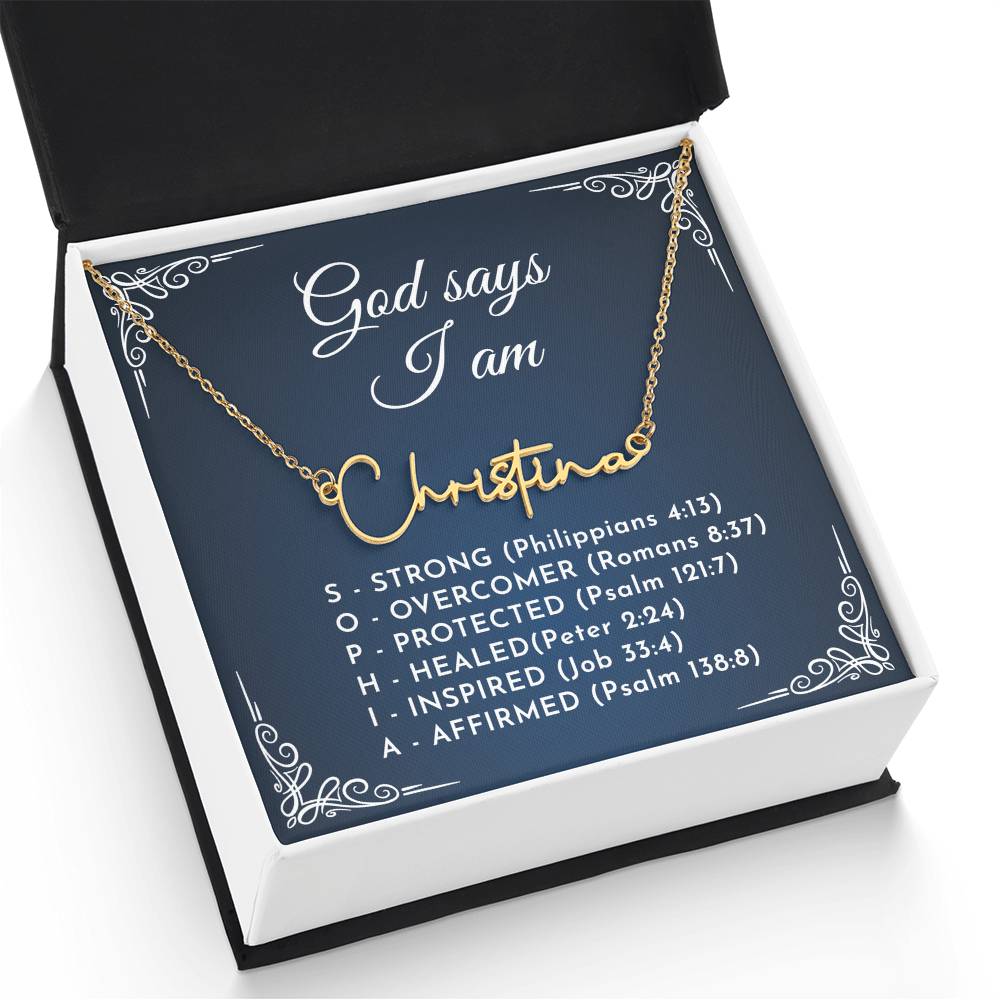 0810 god say name necklace