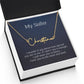 my sister signature name necklace