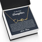 To My Dear Daughter Signature Style Name Necklace, Gift From Mom, Daughter Mother Jewelry, Birthday Christmas Gift