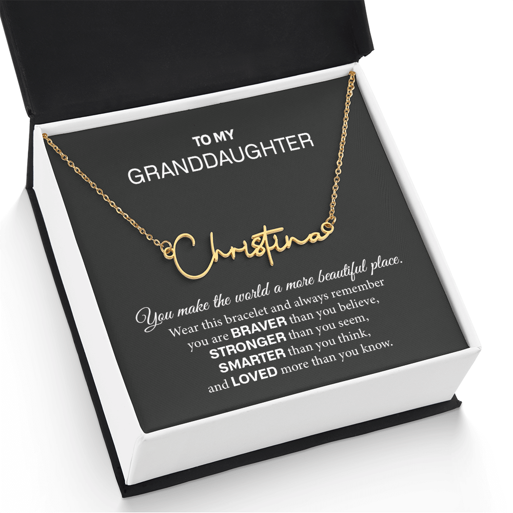 granddaughter name necklace