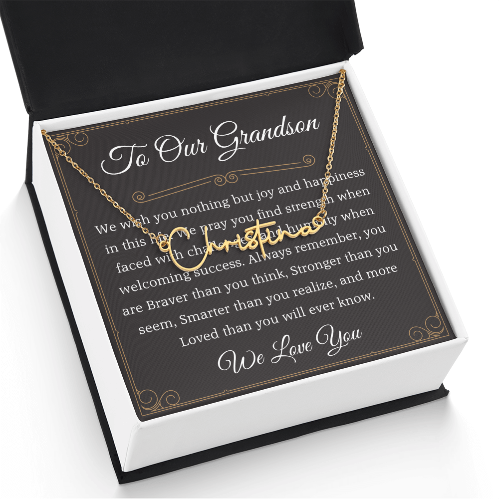 to our granddaughter