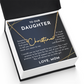 To Our daughter