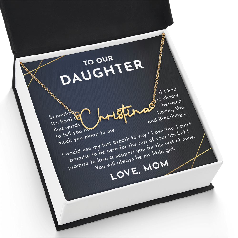 To Our daughter