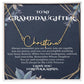 Granddaughter Necklace Gifts From Grandma Grandmother or Grandpa Grandfather To My Granddaughter Graduation Birthday Pendant Jewelry with Message Card and Gift Box