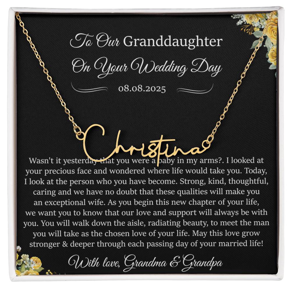 To My granđaguhtẻ on your wedding day