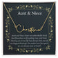 Aunt and Niece Sign Style Name Necklace