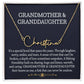 Grandmother And Granddaughter Signature Style Name Necklace, Birthday Gift, Christmas Gift