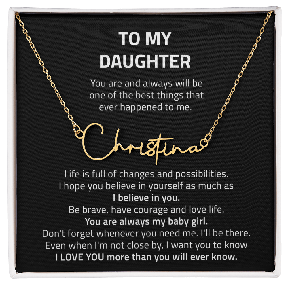 name necklace singnature