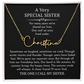 sister signature name necklace
