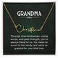 Grandma Name Necklace From Granddaughter Mothers Day Necklace Christmas Birthday Gift From Grandson To My Grandmother Present With Message Card