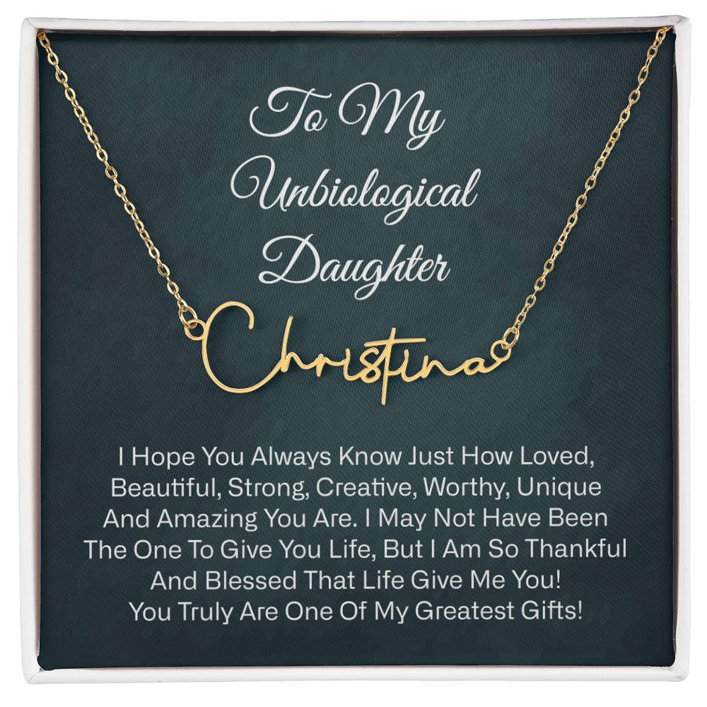 0408 unbiological daughter name