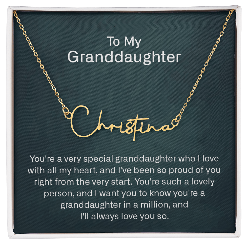 granddaughter name necklace