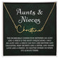 Auntie Gift Aunt Gifts From Niece, Signature Style Name Necklace Birthday Christmas Jewelry For Aunt