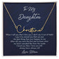 To My Daughter Necklace - A Heartfelt Jewelry Gift from Mom: Show Your Love with This Beautiful and Meaningful Keepsake