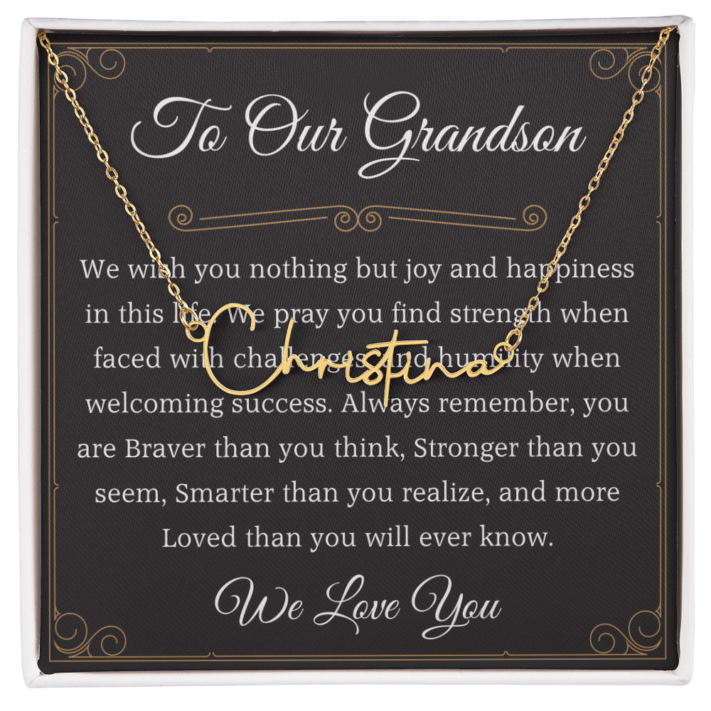 to our granddaughter