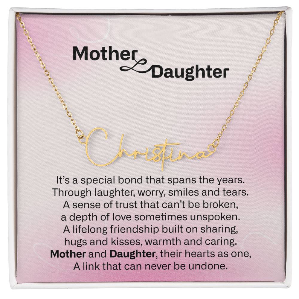 Daughter and Mother Necklace Jewelry, Sentimental Mothers Day Gifts, To My Daughter Necklace Gifts from Mom, To My Mother Mom Necklace Gifts from Daughter