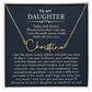 to my daughter signature name necklace