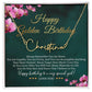 Golden Birthday Necklace Happy Golden Birthday Gift Meaningful Birthday Gift For Her Sister Daughter