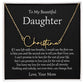 To My Daughter | Signature Style Name Necklace | Gift from Mom, Birthday Graduation Gift