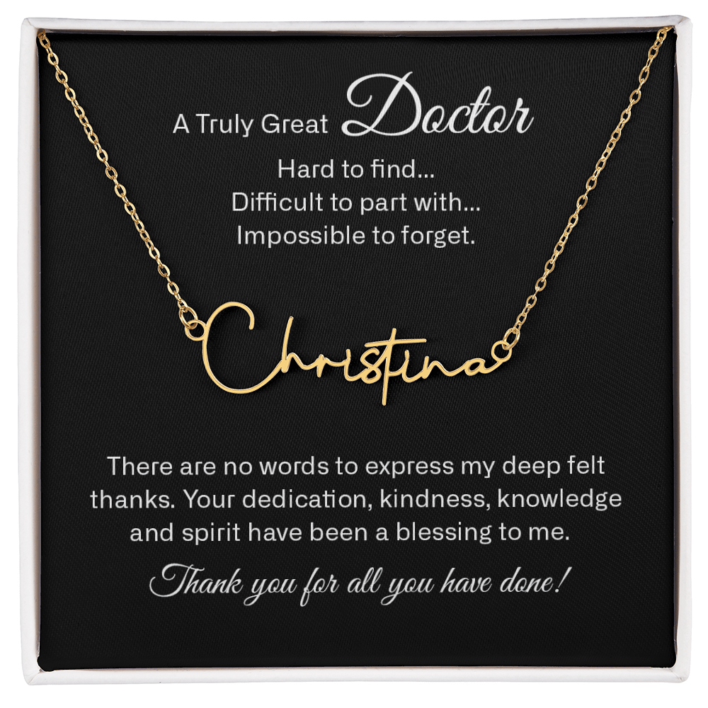 signature name neckalce