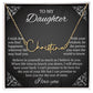 To My Daughter Signature Style Name Necklace, Daughter Necklace, Gift For Daughter, Daughter Necklace, Daughter Jewelry From Mom Dad