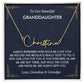 Granddaughter Necklace Gift from Grandma Grandpa, Birthday Graduation Christmas Gift to Granddaughter, Signature Style Name Necklace
