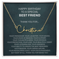 best friend signature name necklace